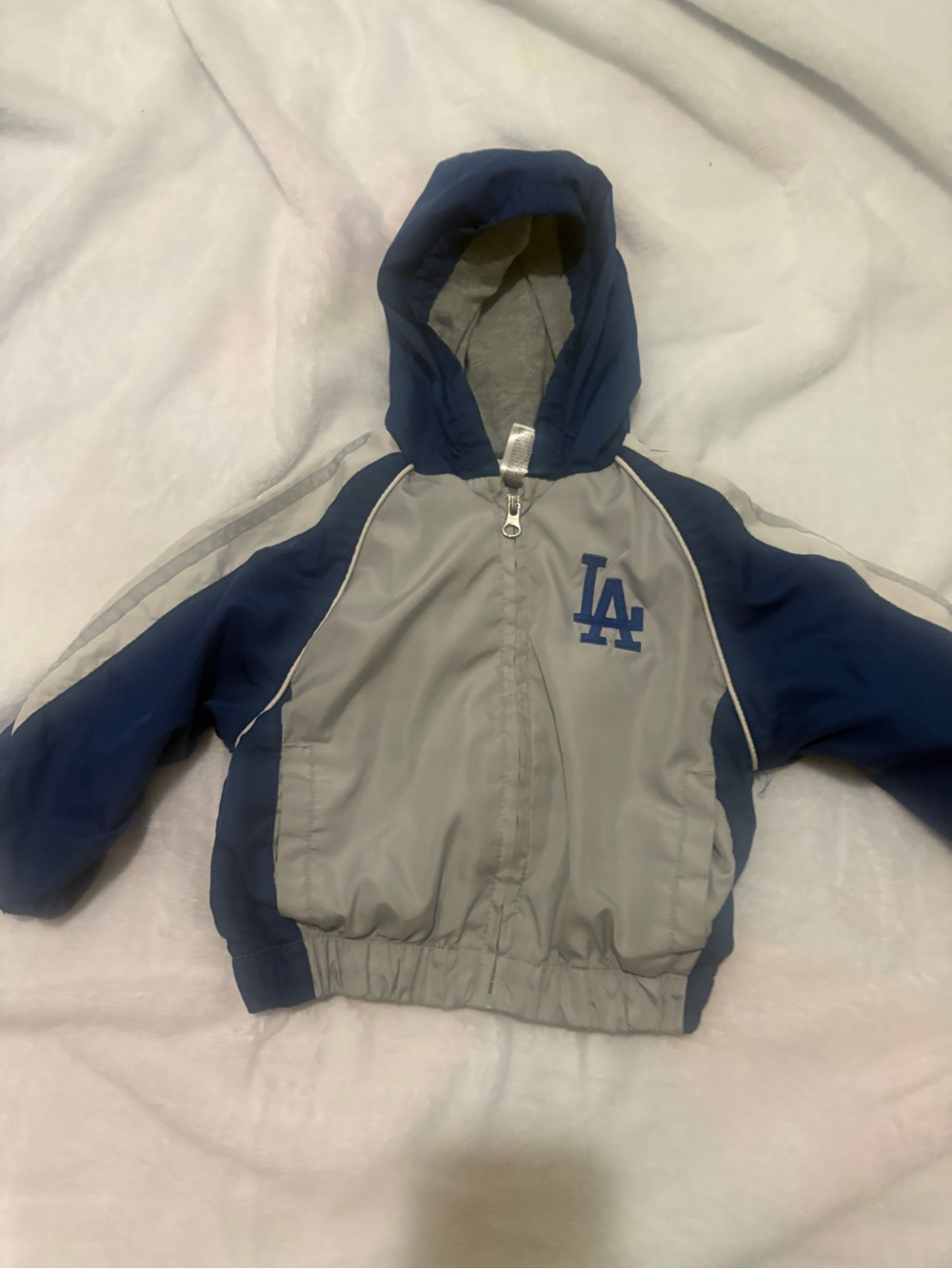 Kids Hooded LA Team Jacket - Navy & Gray 2t toddler
